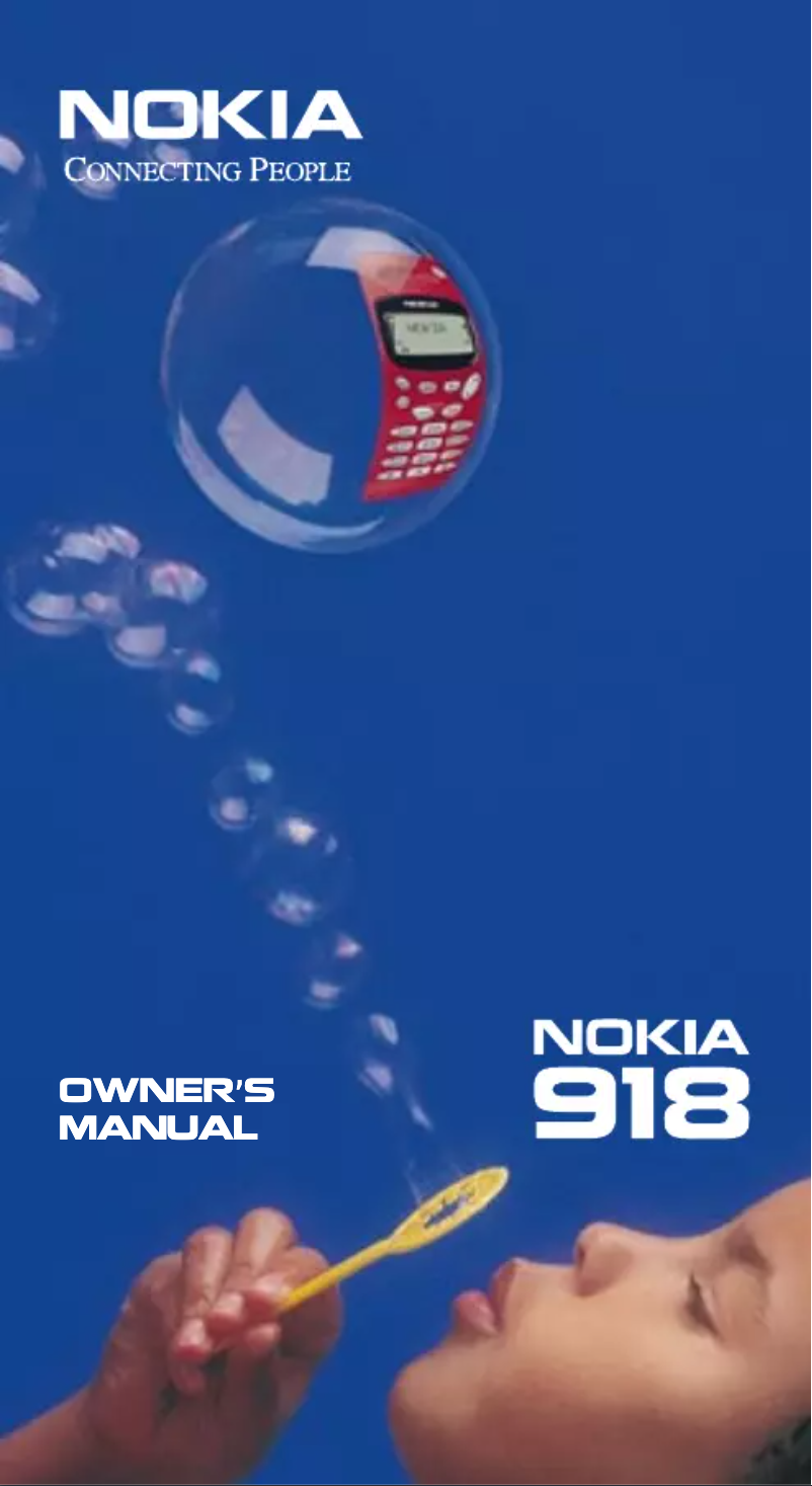 Page 1 de la notice Manuel utilisateur Nokia 918