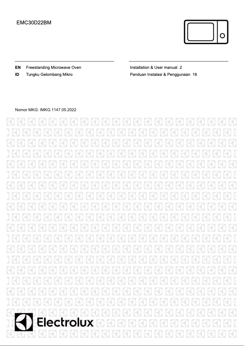 Imagen de la primera página del manual del dispositivo EMC30D22BM