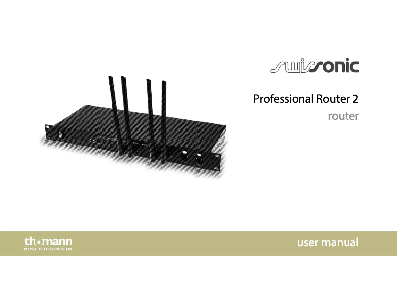 Image de la première page du manuel de l'appareil Professional Router 2