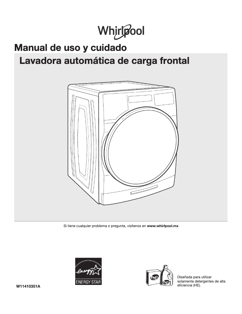 Imagen de la primera página del manual del dispositivo 7MWFW560CHW