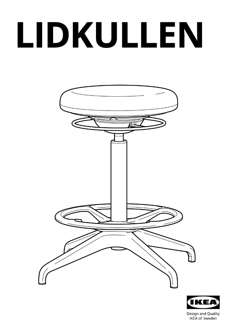 Imagen de la primera página del manual del dispositivo LIDKULLEN 504.457.87