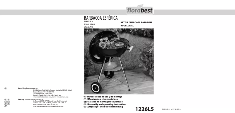 Page 1 de la notice Manuel utilisateur Florabest 1226L5