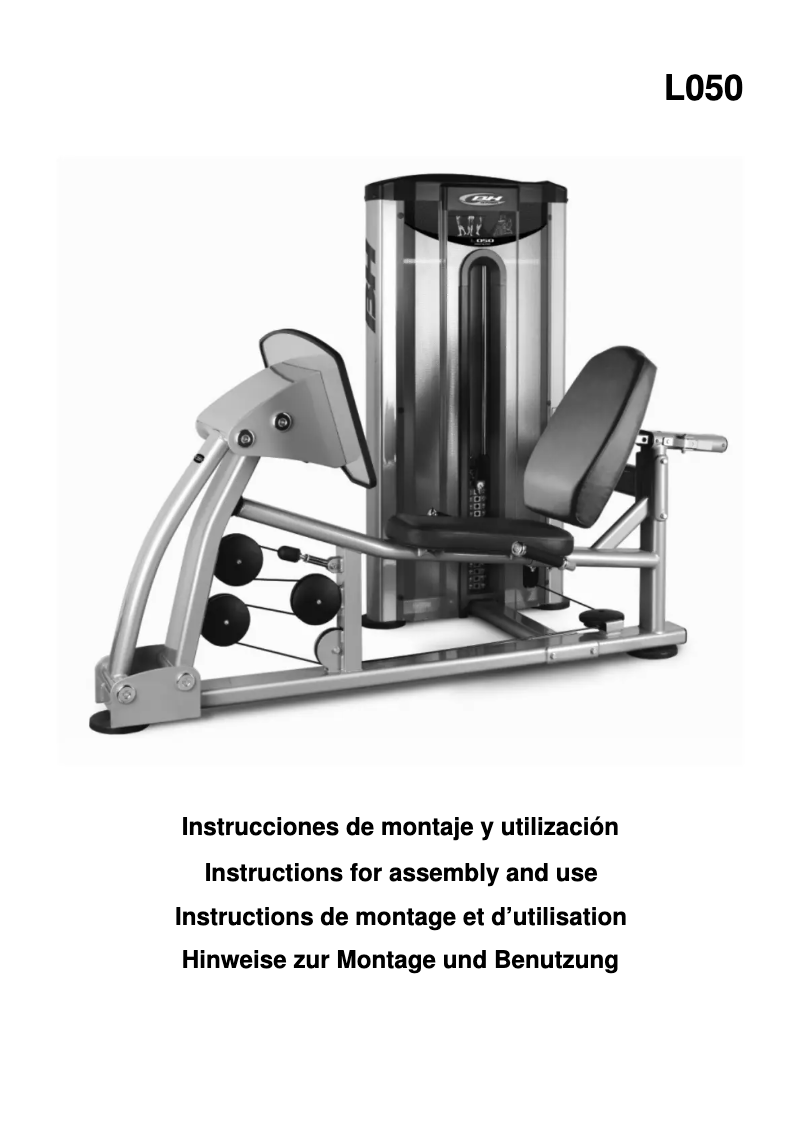 Page 1 de la notice Manuel utilisateur BH Fitness L050