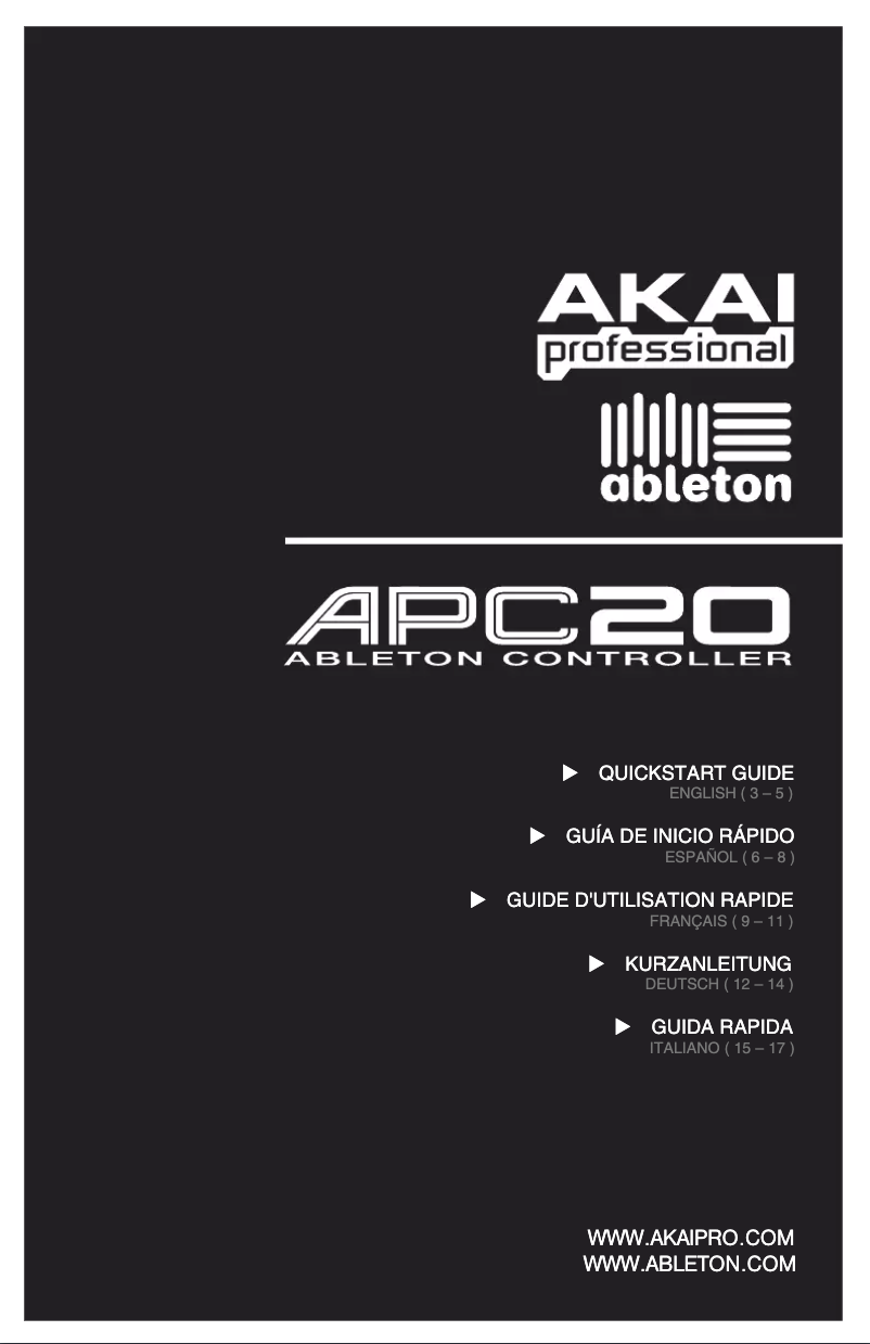 Image de la première page du manuel de l'appareil APC20