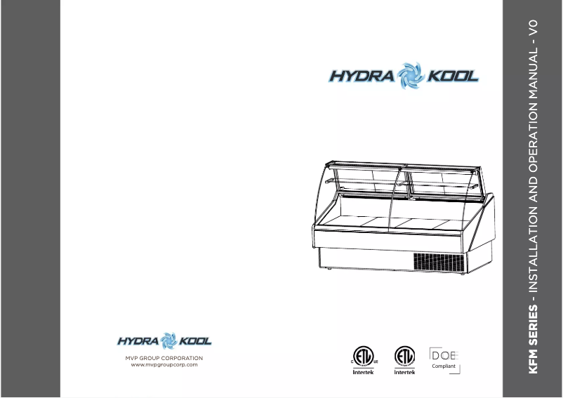 Page 1 de la notice Manuel utilisateur Hydra Kool KFM-SF-50-S