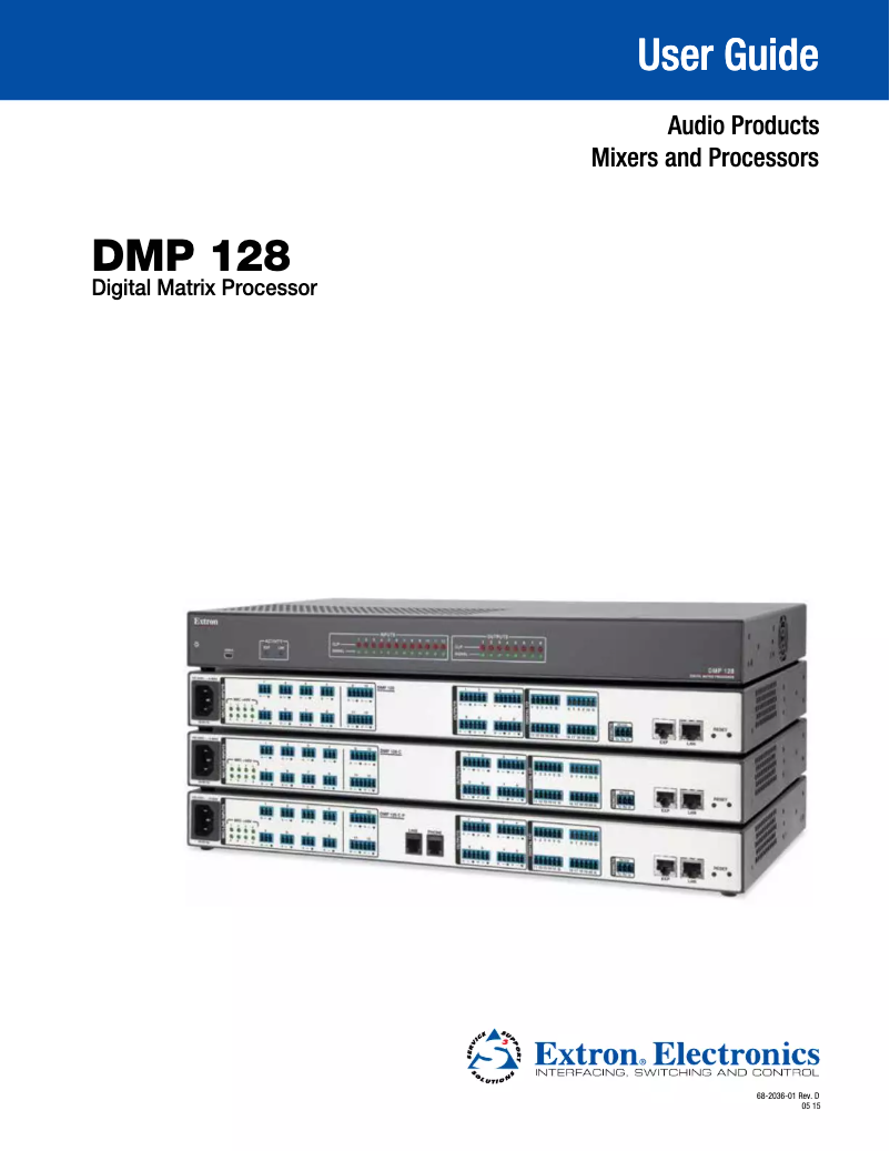 Page n°1 - Manuel utilisateur Extron DMP 128 C P
