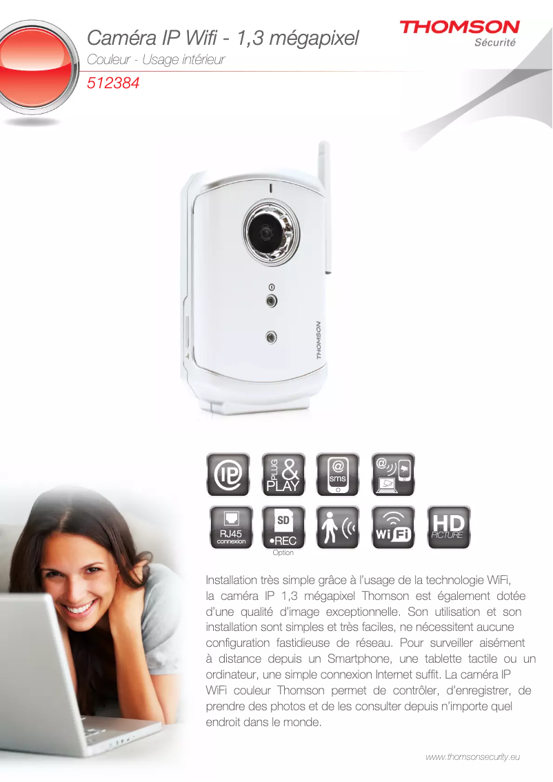 Page n°1 - Fiche technique Thomson 512384