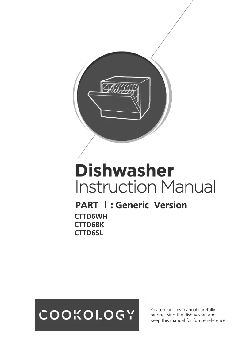 Image de la première page du manuel de l'appareil CTTD6BK