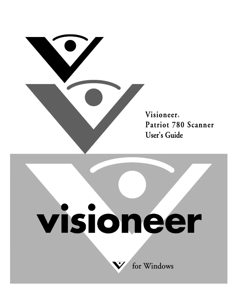 Page n°1 - Manuel utilisateur Visioneer Patriot 780