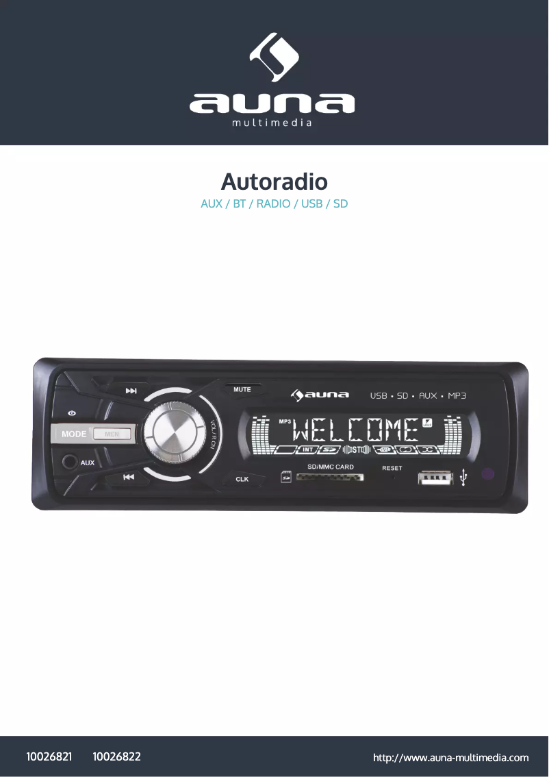 Page 1 of the manual User Manual Auna MD-120