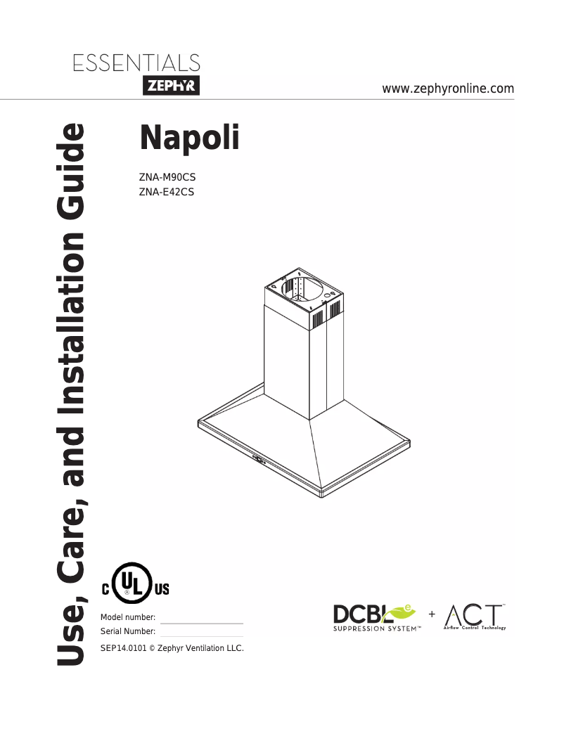 Page 1 de la notice Manuel utilisateur Zephyr ZNAM90CS