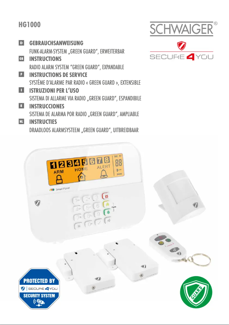 Image de la première page du manuel de l'appareil HG1000 532
