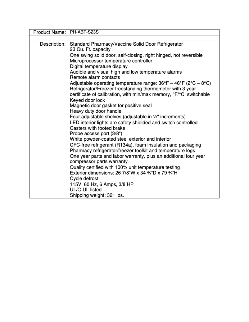 Page 1 de la notice Manuel utilisateur American BioTech Supply PH-ABT-S23S