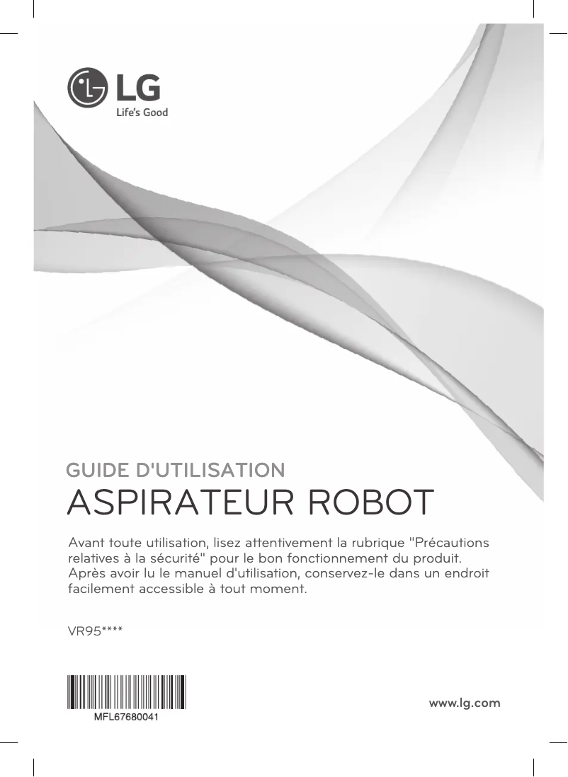 Page n°1 - Manuel utilisateur LG VR8604OB