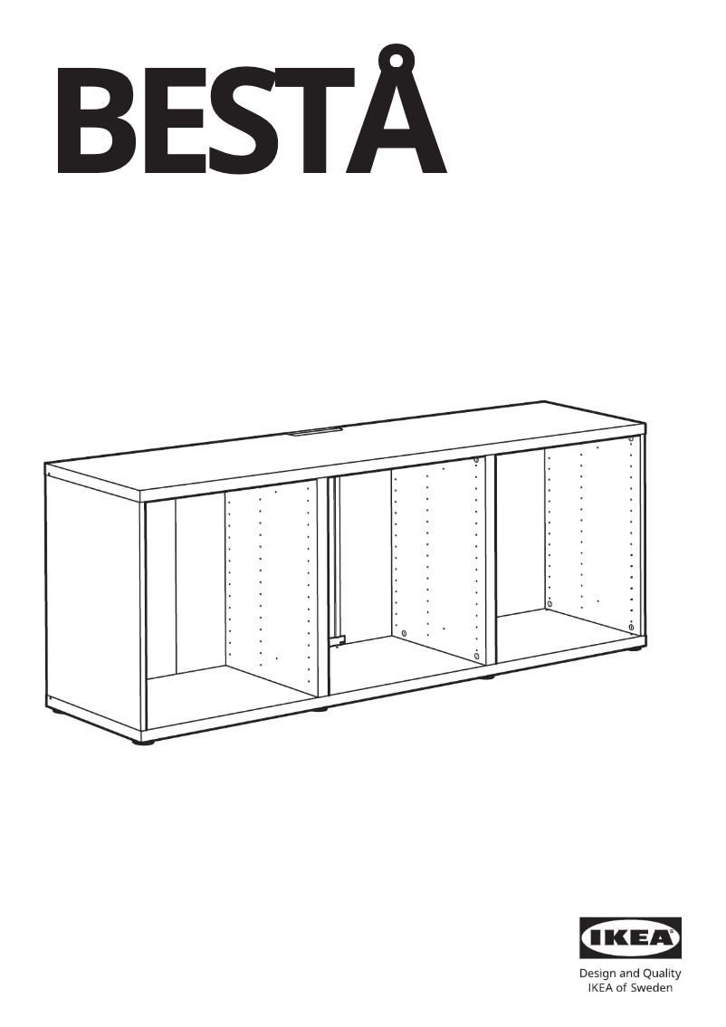 Page 1 de la notice Manuel utilisateur Ikea BESTÅ 205.478.86