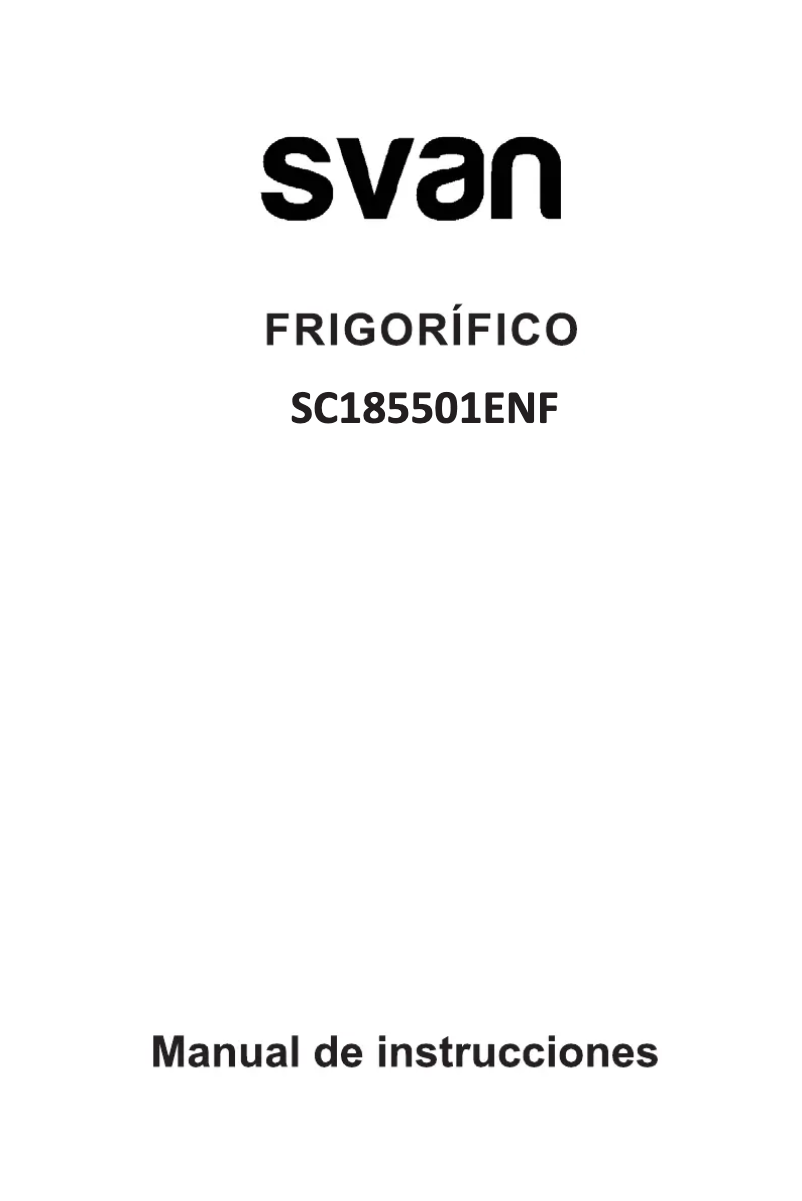 Image de la première page du manuel de l'appareil SC185501ENF