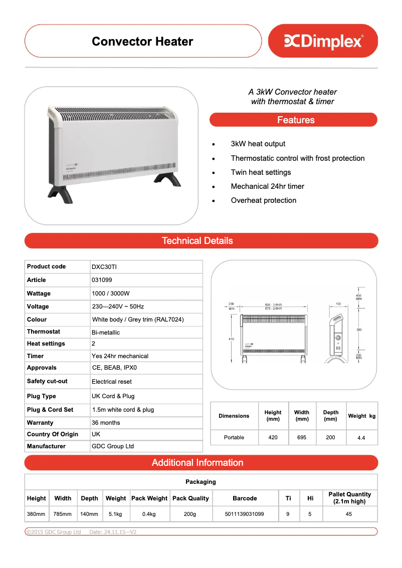 Image de la première page du manuel de l'appareil DXC30Ti