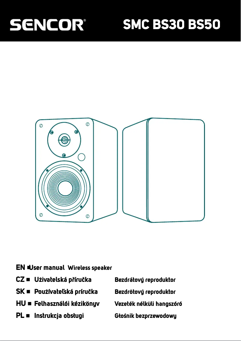 Page n°1 - Manuel utilisateur Sencor SMC BS50