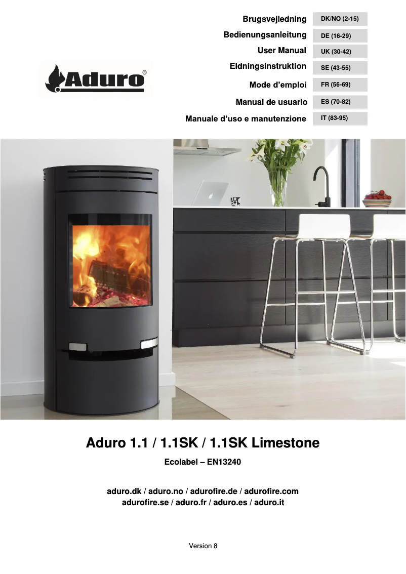 Página 1 del manual Manual de usuario Aduro 1.1SK
