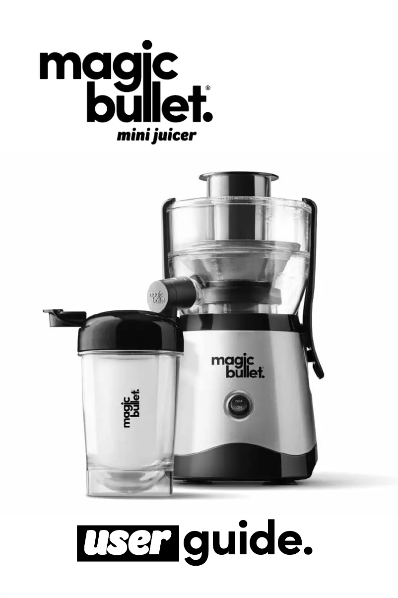 Página 1 del manual Manual de usuario Magic Bullet Mini Juicer