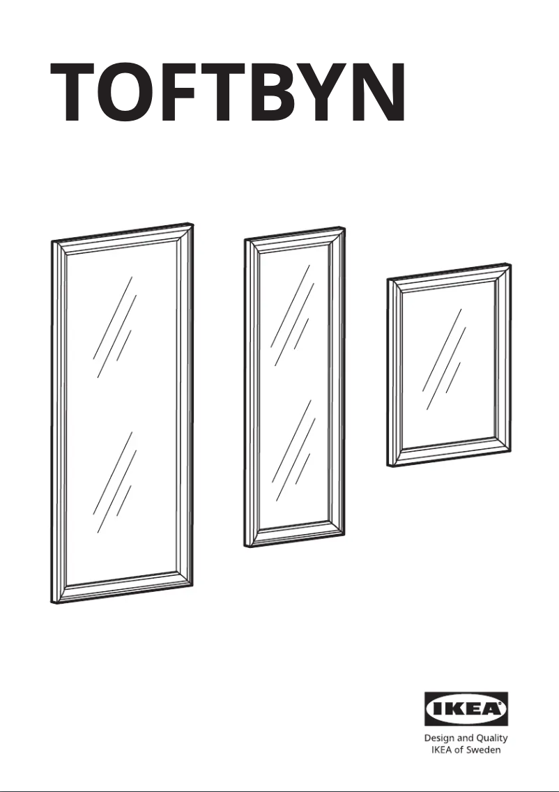 Page 1 de la notice Manuel utilisateur Ikea TOFTBYN 104.591.49