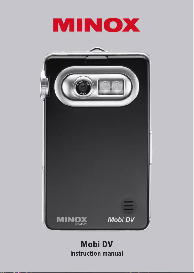 Image de la première page du manuel de l'appareil Mobi DV