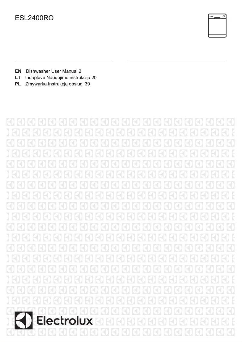 Page 1 de la notice Mode d'emploi Electrolux ESL2400RO