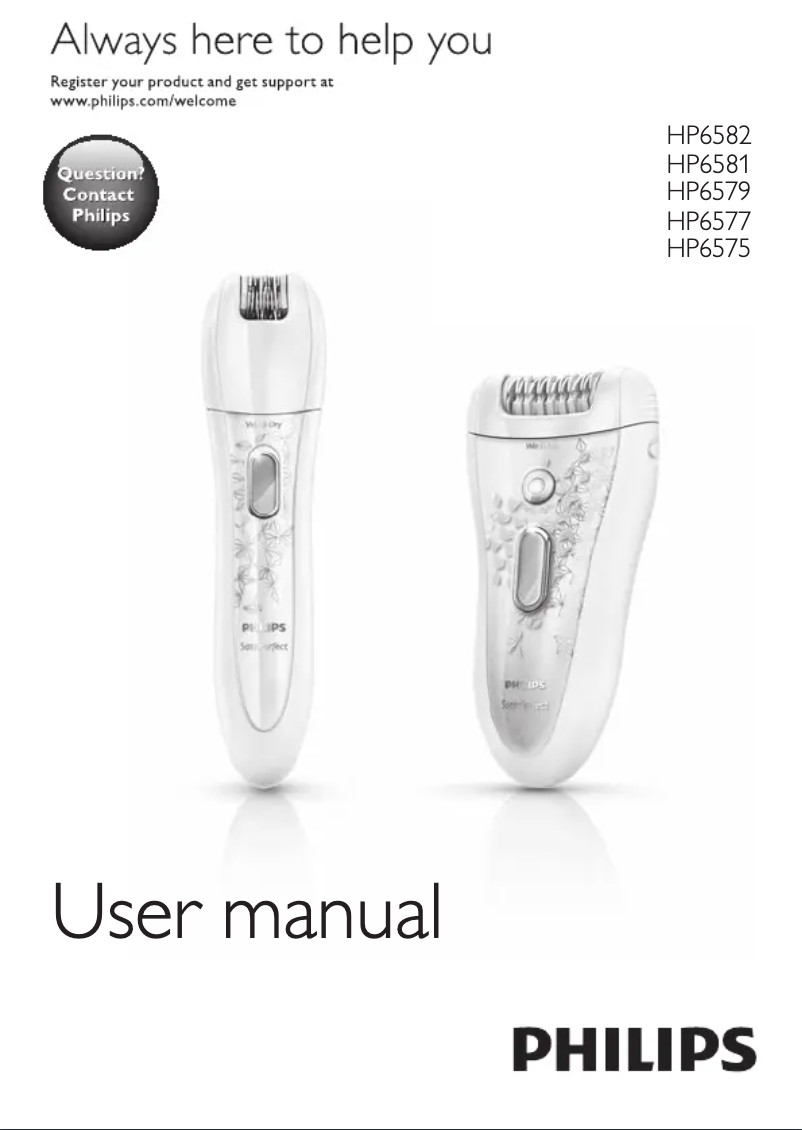 Page n°1 - Manuel utilisateur Philips SatinPerfect HP6579