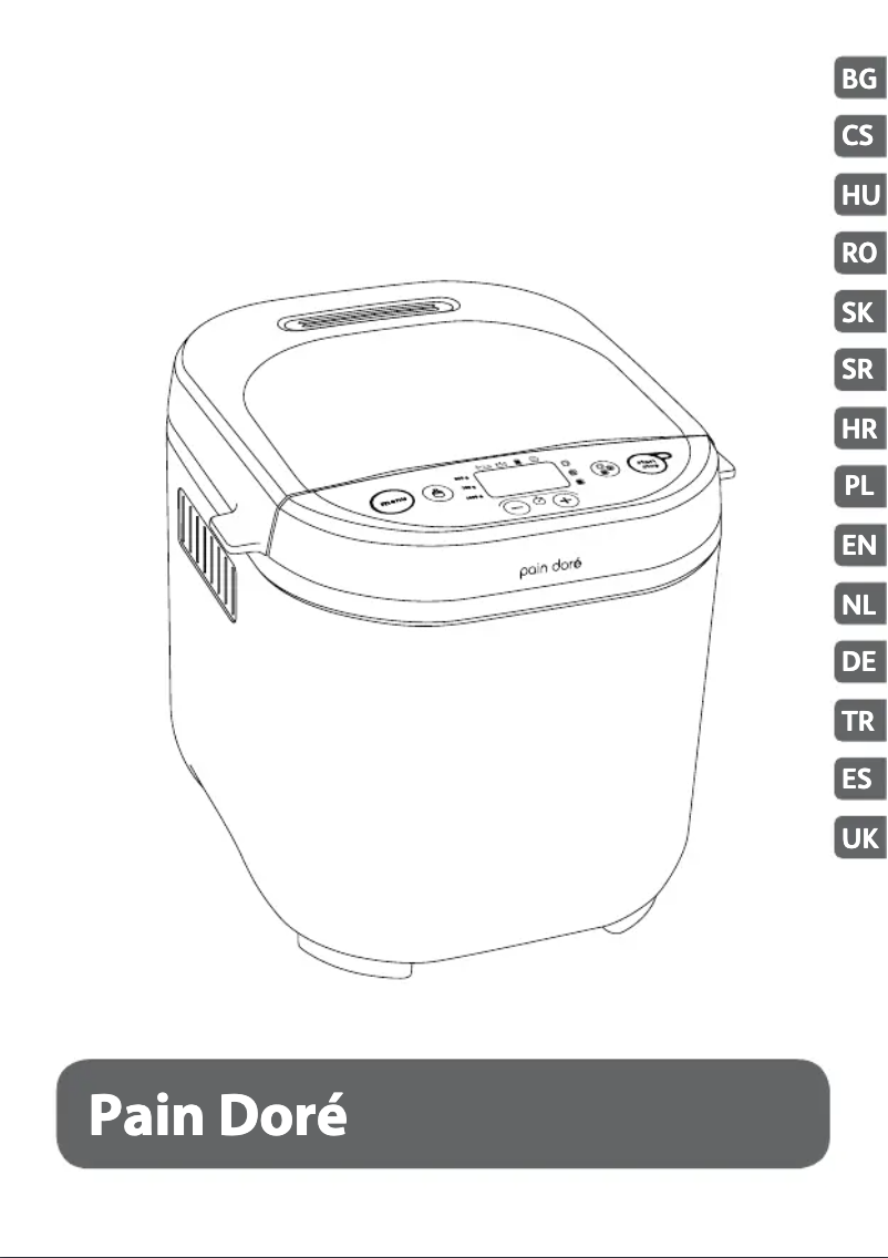 Page n°1 - Manuel utilisateur Tefal Pain Dore PF2101