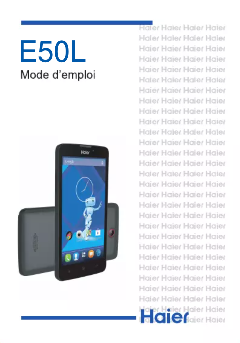Page 1 de la notice Manuel utilisateur Haier E50L