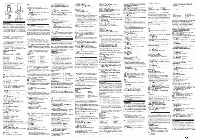 Page 1 de la notice Manuel utilisateur Topcom Ultra Outdoor S2010c