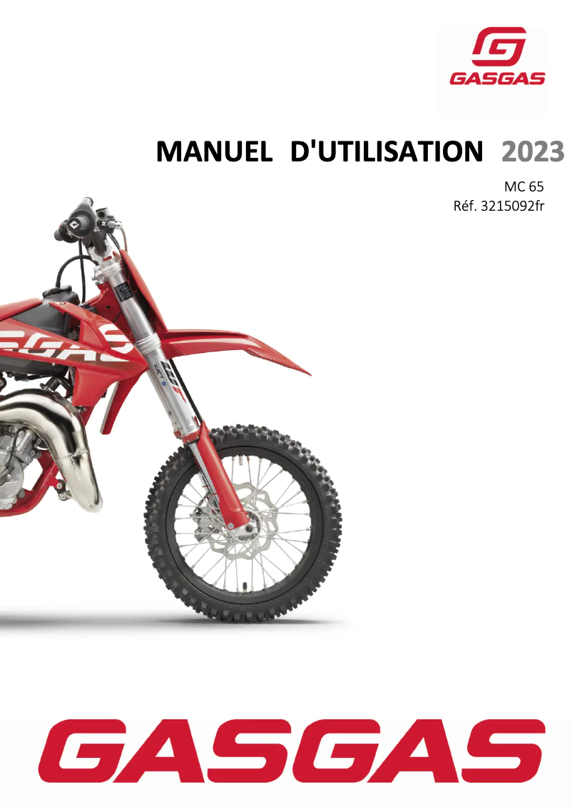 Página 1 del manual Manual de usuario GasGas MC 65 (2023)