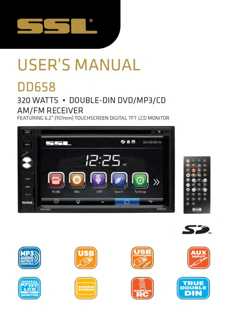 Page 1 de la notice Manuel utilisateur SSL DD658