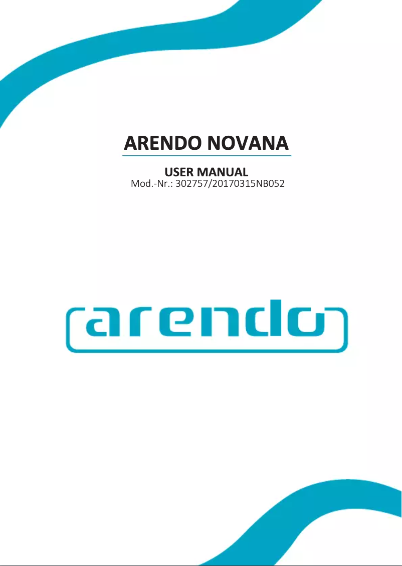 Page 1 of the manual User Manual Arendo 302757