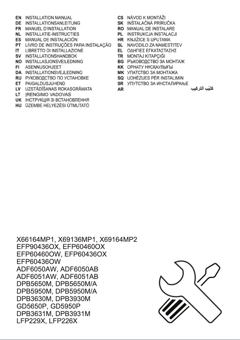 Page 1 de la notice Manuel utilisateur Electrolux EFP90436OX