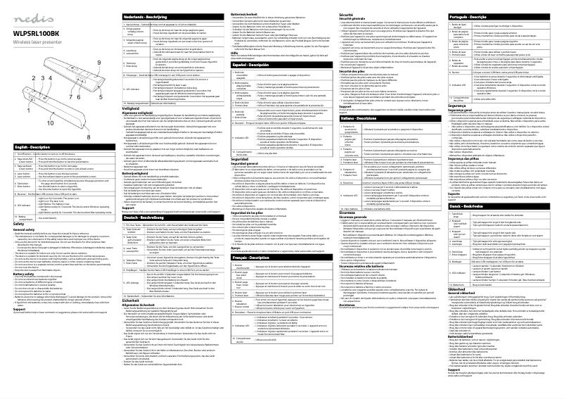 Image de la première page du manuel de l'appareil WLPSRL100BK
