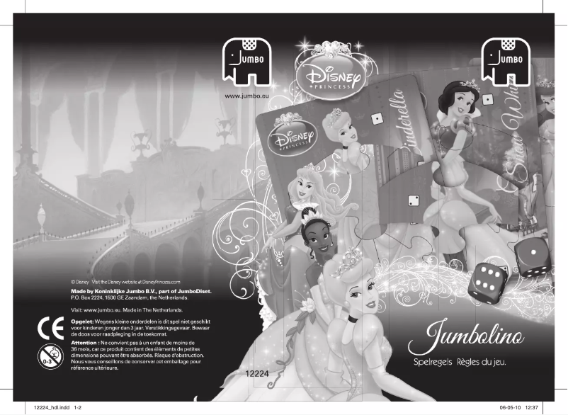 Image de la première page du manuel de l'appareil Disney Princess lino