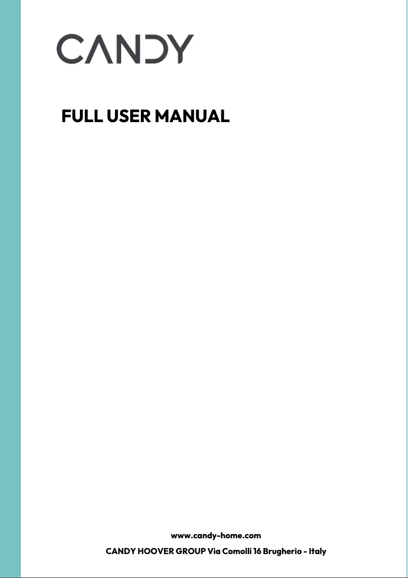 Page 1 de la notice Manuel utilisateur Candy CA6 NP3T3HTB