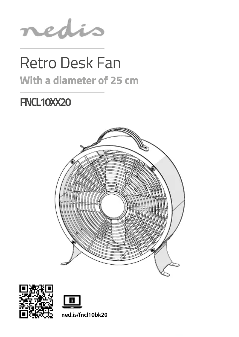 Page 1 de la notice Manuel utilisateur Nedis FNCL10TQ20