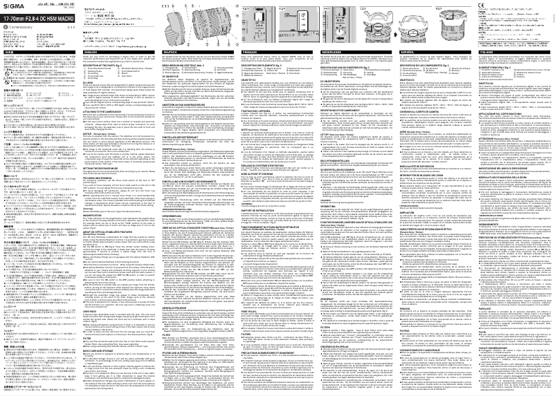 Imagen de la primera página del manual del dispositivo 17-70mm f/2.8-4 DC Macro HSM