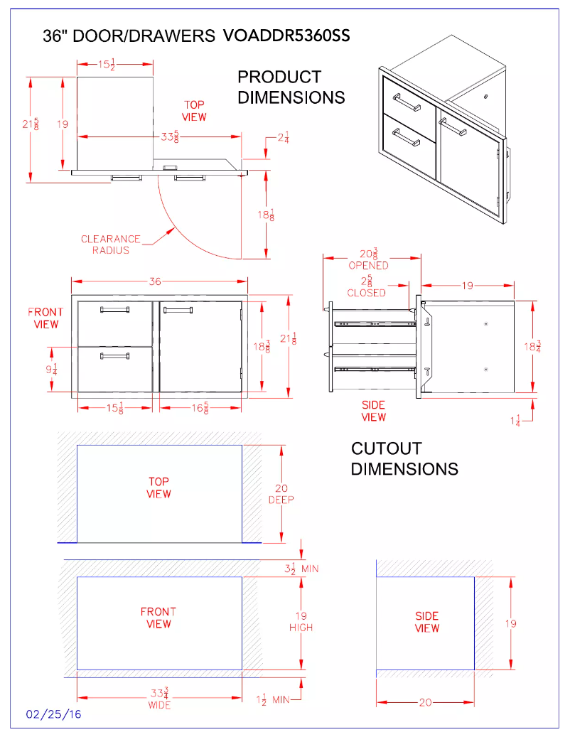 Page 1 de la notice Manuel utilisateur Viking VODRD5190SS