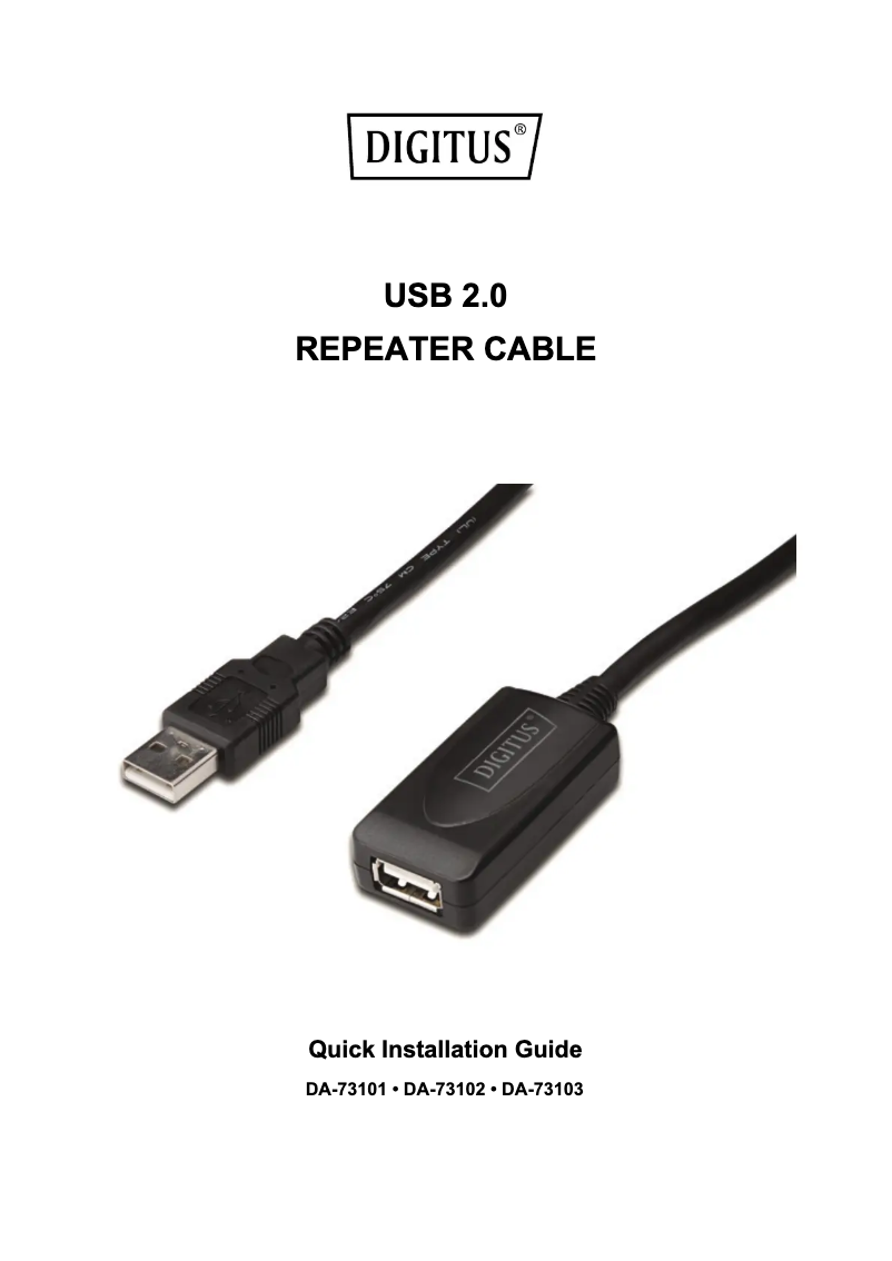 Page n°1 - Manuel utilisateur Digitus DA-73103