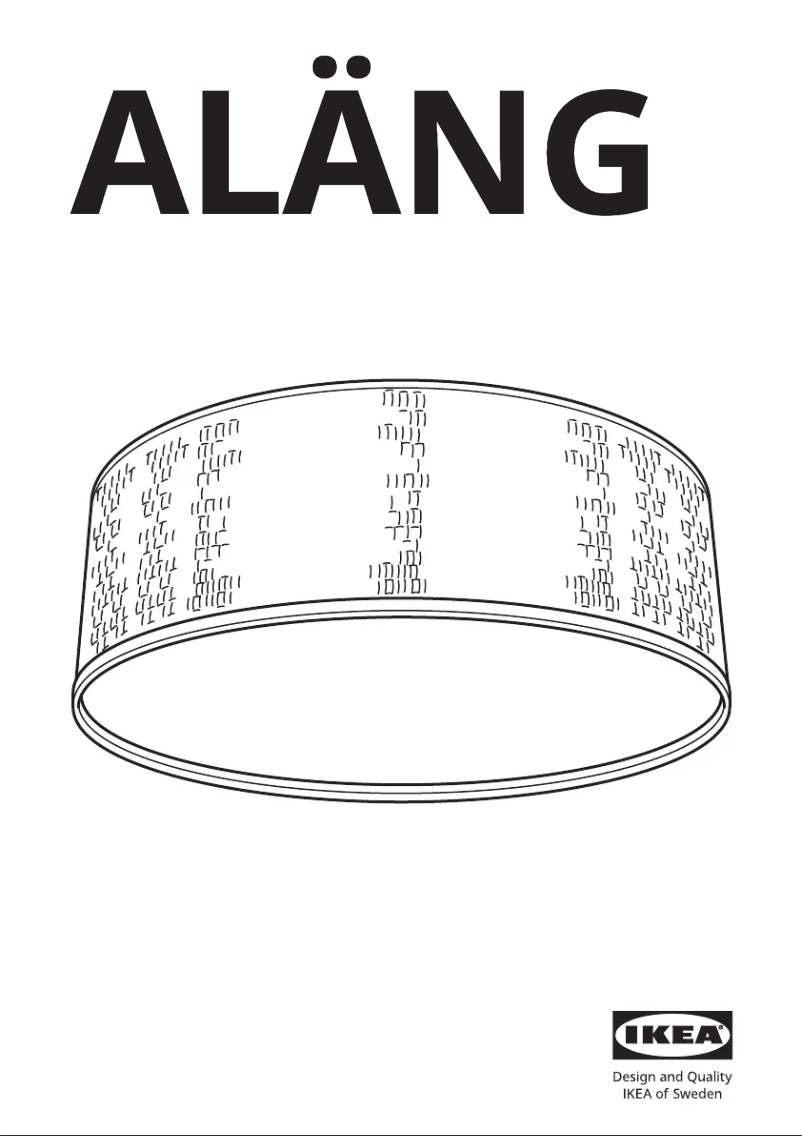 Page 1 de la notice Manuel utilisateur Ikea ALÄNG 601.760.39