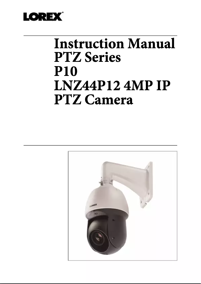 Page n°1 - Manuel utilisateur Lorex LNZ44P12B