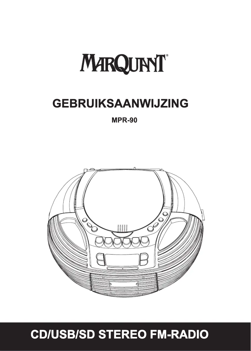 Page n°1 - Manuel utilisateur Marquant MPR-90