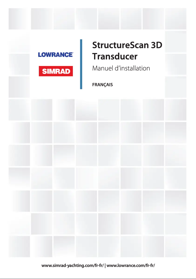 Page 1 de la notice Manuel utilisateur Simrad StructureScan 3D Transducer