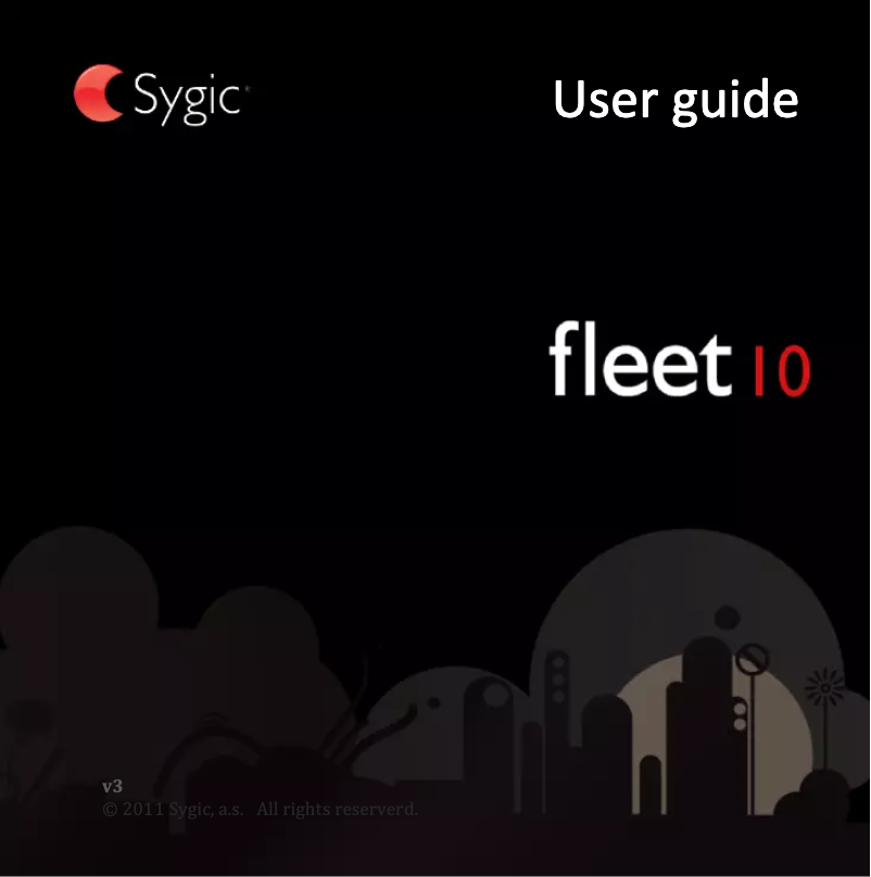 Page n°1 - Manuel utilisateur Sygic Fleet 10