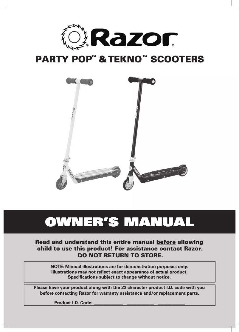 Image de la première page du manuel de l'appareil Tekno