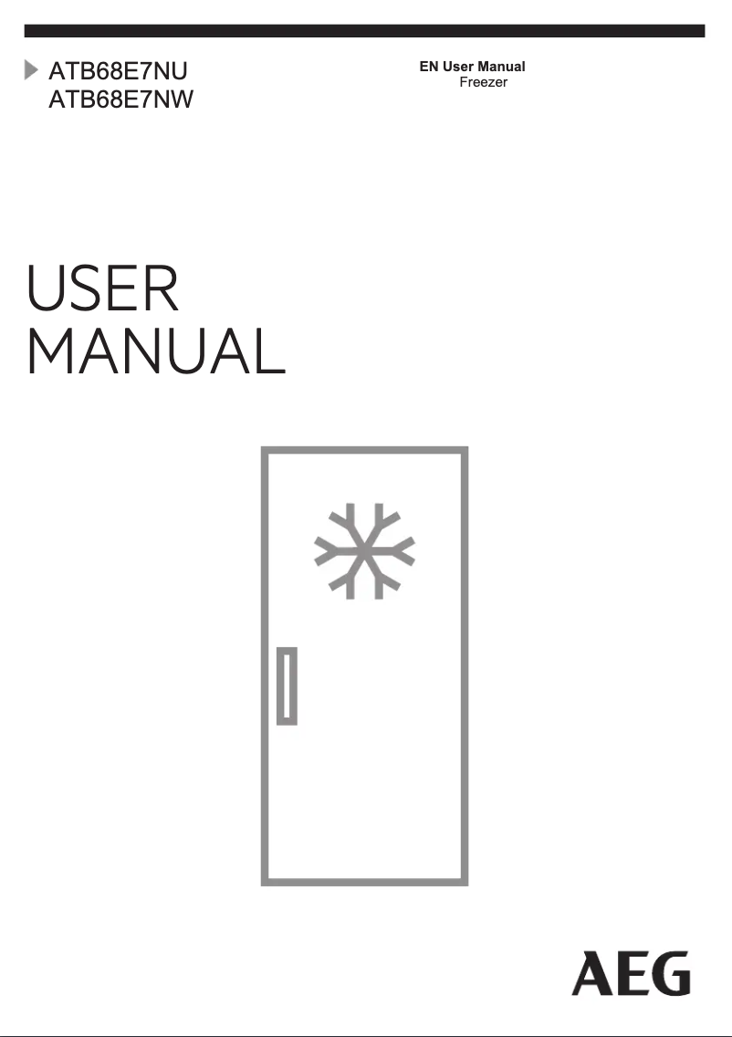 Page n°1 - Manuel utilisateur AEG ATB68E7NU