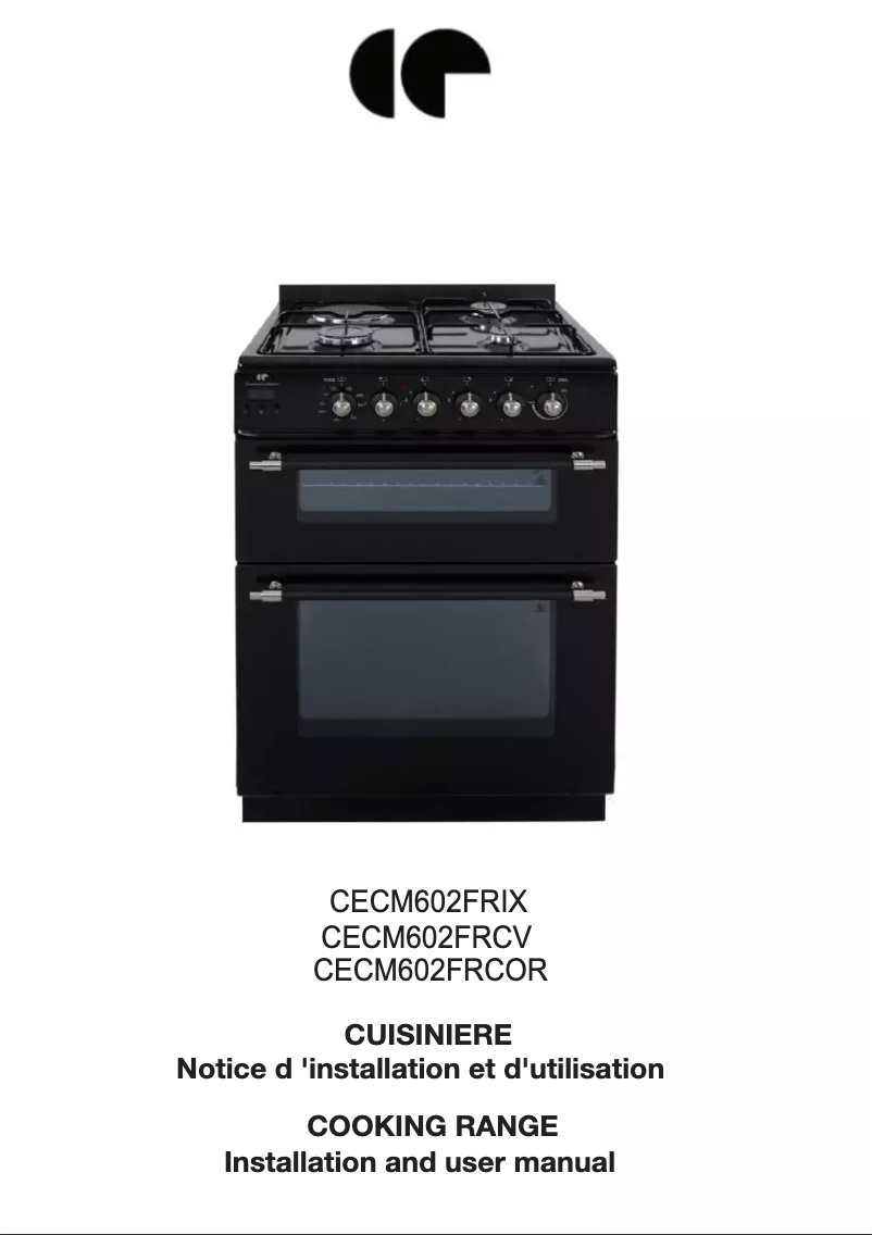 Image de la première page du manuel de l'appareil CECM602FRIX